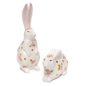 mackenzie childs Patience Brewster Really Rosy Salt & Pepper Set